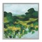 Stupell Industries Abstract Lush Green Landscape Framed Giclee Wall Art Design by June Erica Vess